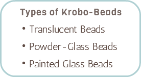 Types of Krobo-Beads Translucent Beads Powder-Glass Beads Painted Glass Beads